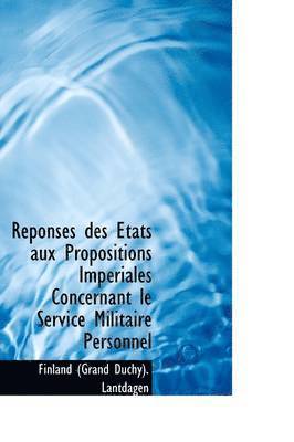 bokomslag Réponses des États aux Propositions Impériales Concernant le Service Militaire Personnel