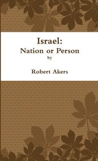 bokomslag Israel: Nation or Person