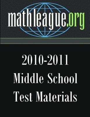 Middle School Test Materials 2010-2011 1