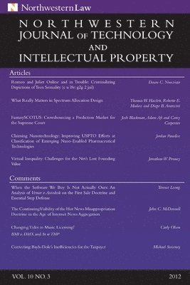 Northwestern Journal of Technology & Intellectual Property, Vol. 10.3 1