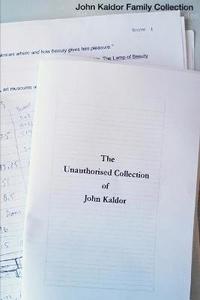 bokomslag The Unauthorised Collection of John Kaldor