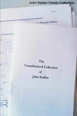 David De Boer - Unauthorised Collection of John Kaldor, Häftad