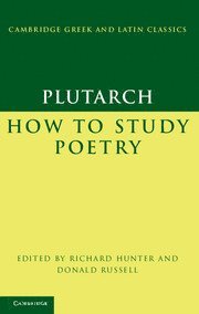 bokomslag Plutarch: How to Study Poetry (De audiendis poetis)