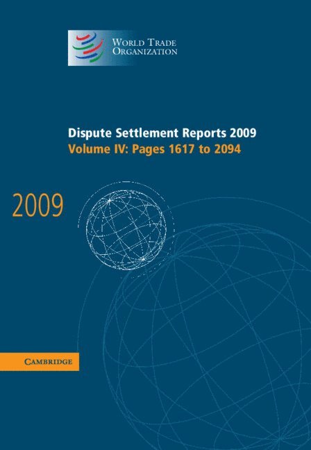 Dispute Settlement Reports 2009: Volume 4, Pages 1617-2094 1