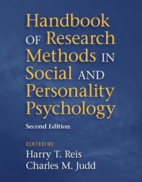 bokomslag Handbook of Research Methods in Social and Personality Psychology