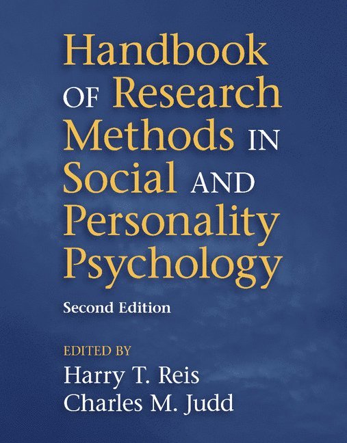Handbook of Research Methods in Social and Personality Psychology 1