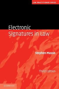 bokomslag Electronic Signatures in Law