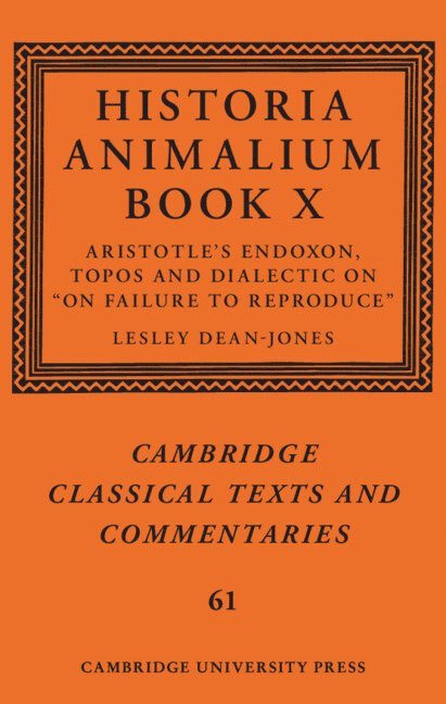 Historia Animalium Book X 1