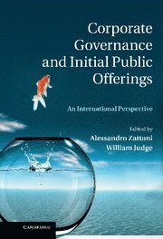 bokomslag Corporate Governance and Initial Public Offerings