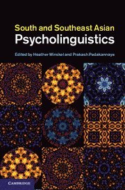 bokomslag South and Southeast Asian Psycholinguistics