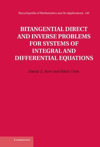 bokomslag Bitangential Direct and Inverse Problems for Systems of Integral and Differential Equations
