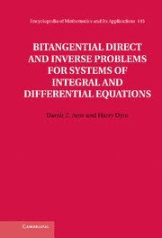 bokomslag Bitangential Direct and Inverse Problems for Systems of Integral and Differential Equations