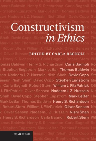 Carla Bagnoli - Constructivism in Ethics, Inbunden