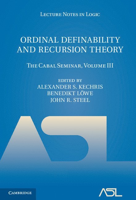 Ordinal Definability and Recursion Theory 1