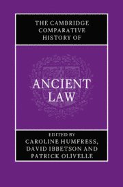 bokomslag The Cambridge Comparative History of Ancient Law