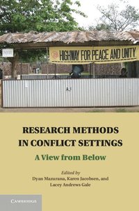 bokomslag Research Methods in Conflict Settings