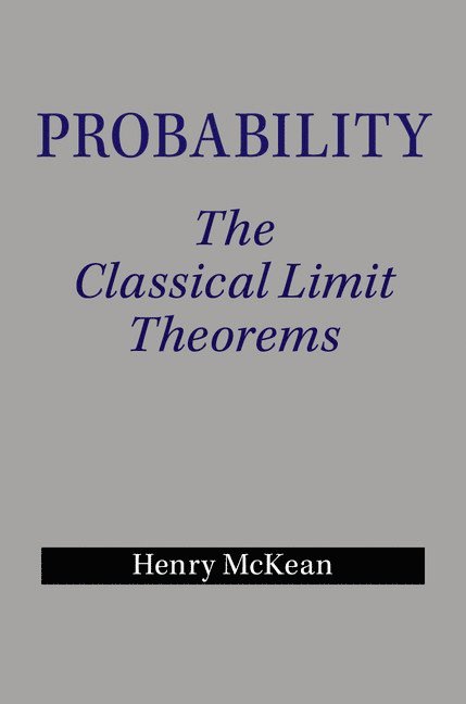 Henry (New York University) McKean, Henry McKean, Henry Mckean - Probability, Inbunden