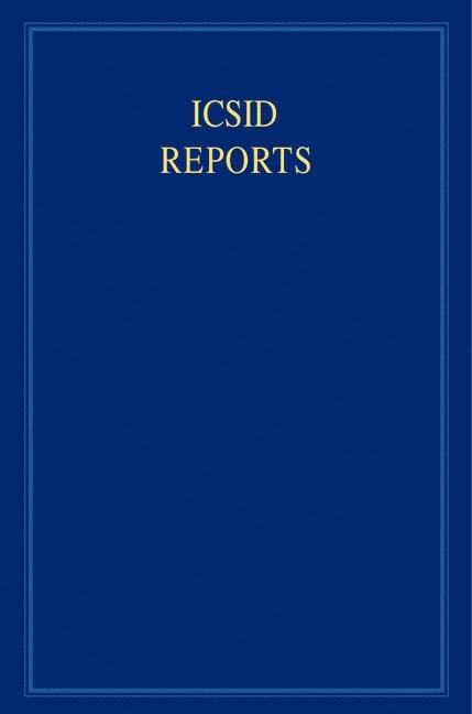 Research Centre for International Law) Gomula, Joanna (University of Cambridge, Joanna Gomula - ICSID Reports: Volume 17, Inbunden