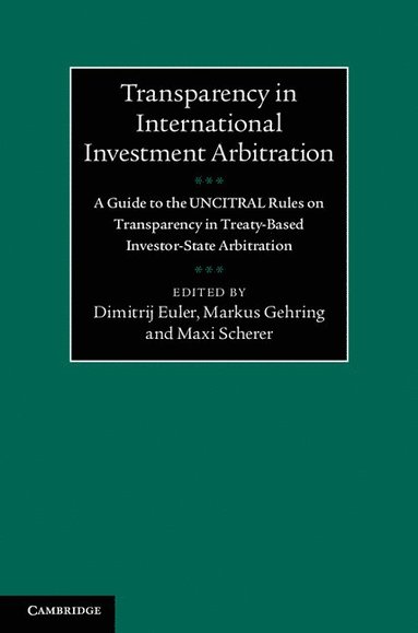 bokomslag Transparency in International Investment Arbitration