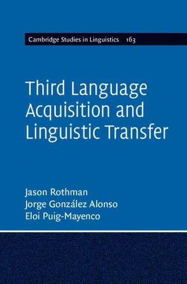 bokomslag Third Language Acquisition and Linguistic Transfer