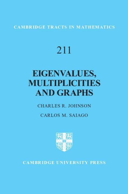 Charles R. Johnson, Carlos M. Saiago, Virginia) Johnson, Charles R. (College of William and Mary, Portugal) Saiago, Carlos M. (Universidade Nova de Lisboa - Eigenvalues, Multiplicities and Graphs, Inbunden