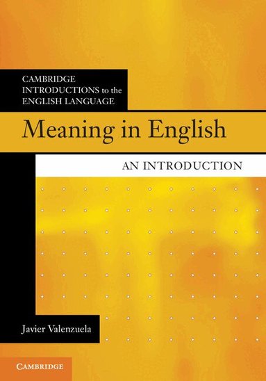 Javier Valenzuela - Meaning in English, Inbunden
