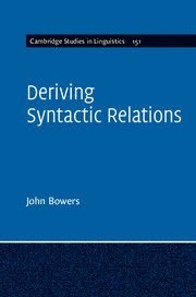 Deriving Syntactic Relations 1