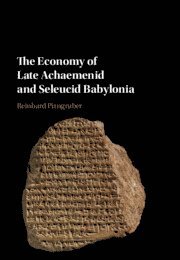 bokomslag Economy of Late Achaemenid and Seleucid Babylonia