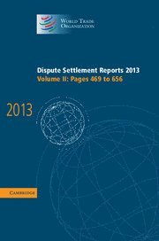 bokomslag Dispute Settlement Reports 2013: Volume 2, Pages 469-656