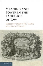 bokomslag Meaning and Power in the Language of Law