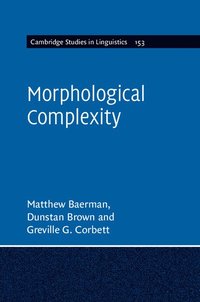 bokomslag Morphological Complexity