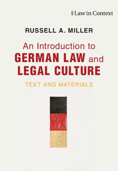 bokomslag Introduction to German Law and Legal Culture