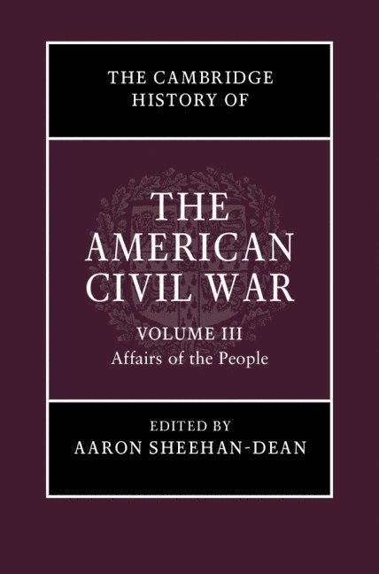 The Cambridge History of the American Civil War: Volume 3, Affairs of the People 1