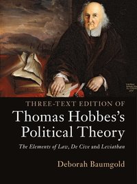bokomslag Three-Text Edition of Thomas Hobbes's Political Theory
