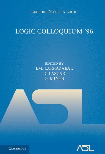 Logic Colloquium '96 1