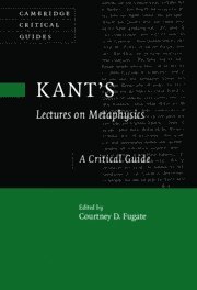 bokomslag Kant's Lectures on Metaphysics