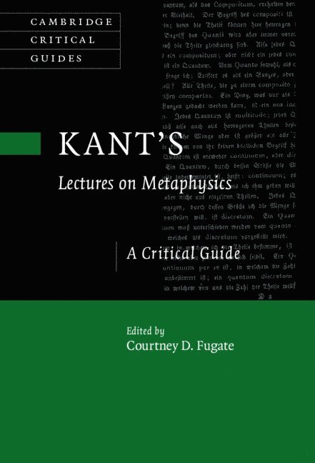 Kant's Lectures on Metaphysics 1