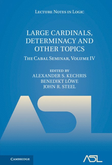 Large Cardinals, Determinacy and Other Topics 1