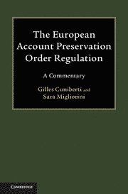 bokomslag European Account Preservation Order Regulation