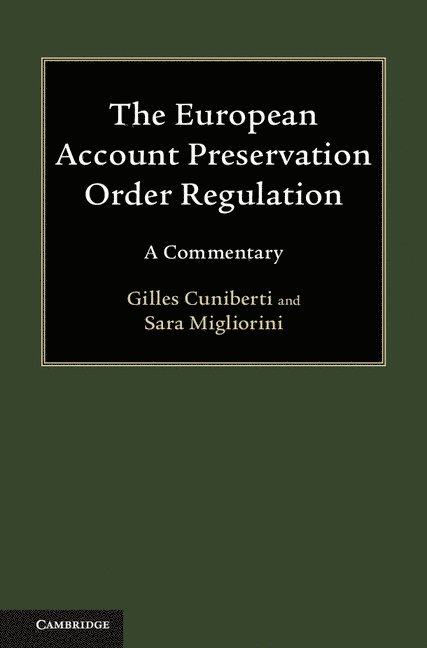 The European Account Preservation Order Regulation 1