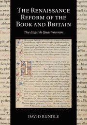 Renaissance Reform of the Book and Britain