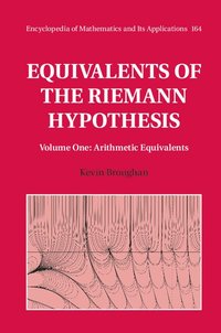 bokomslag Equivalents of the Riemann Hypothesis: Volume 1, Arithmetic Equivalents