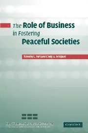 The Role of Business in Fostering Peaceful Societies 1