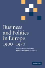 Terry Gourvish - Business and Politics in Europe, 1900-1970, Häftad