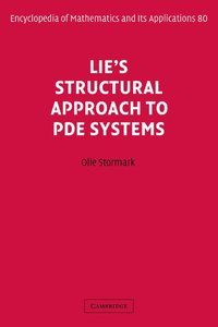 bokomslag Lie's Structural Approach to PDE Systems