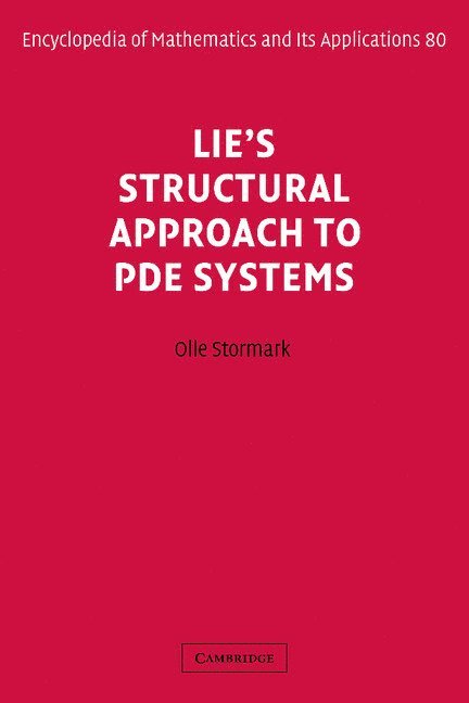 Lie's Structural Approach to PDE Systems 1