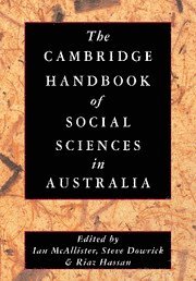 Ian McAllister, Steve Dowrick, Riaz Hassan, Canberra) McAllister, Ian (Australian National University, Canberra) Dowrick, Steve (Australian National University, Riaz (Flinders University of South Australia) Hassan, Ian Mcallister - Cambridge Handbook of Social Sciences in Australia, Häftad