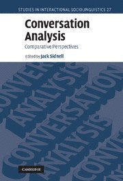 bokomslag Conversation Analysis: Comparative Perspectives