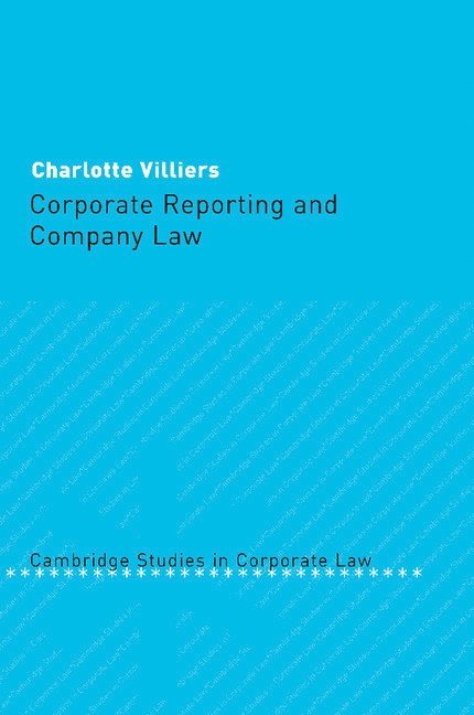 Charlotte (University of Bristol) Villiers, Charlotte Villiers - Corporate Reporting and Company Law, Häftad