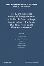 bokomslag In-Situ and Operando Probing of Energy Materials at Multiscale Down to Single Atomic Column - The Power of X-Rays, Neutrons and Electron Microscopy: Volume 1262